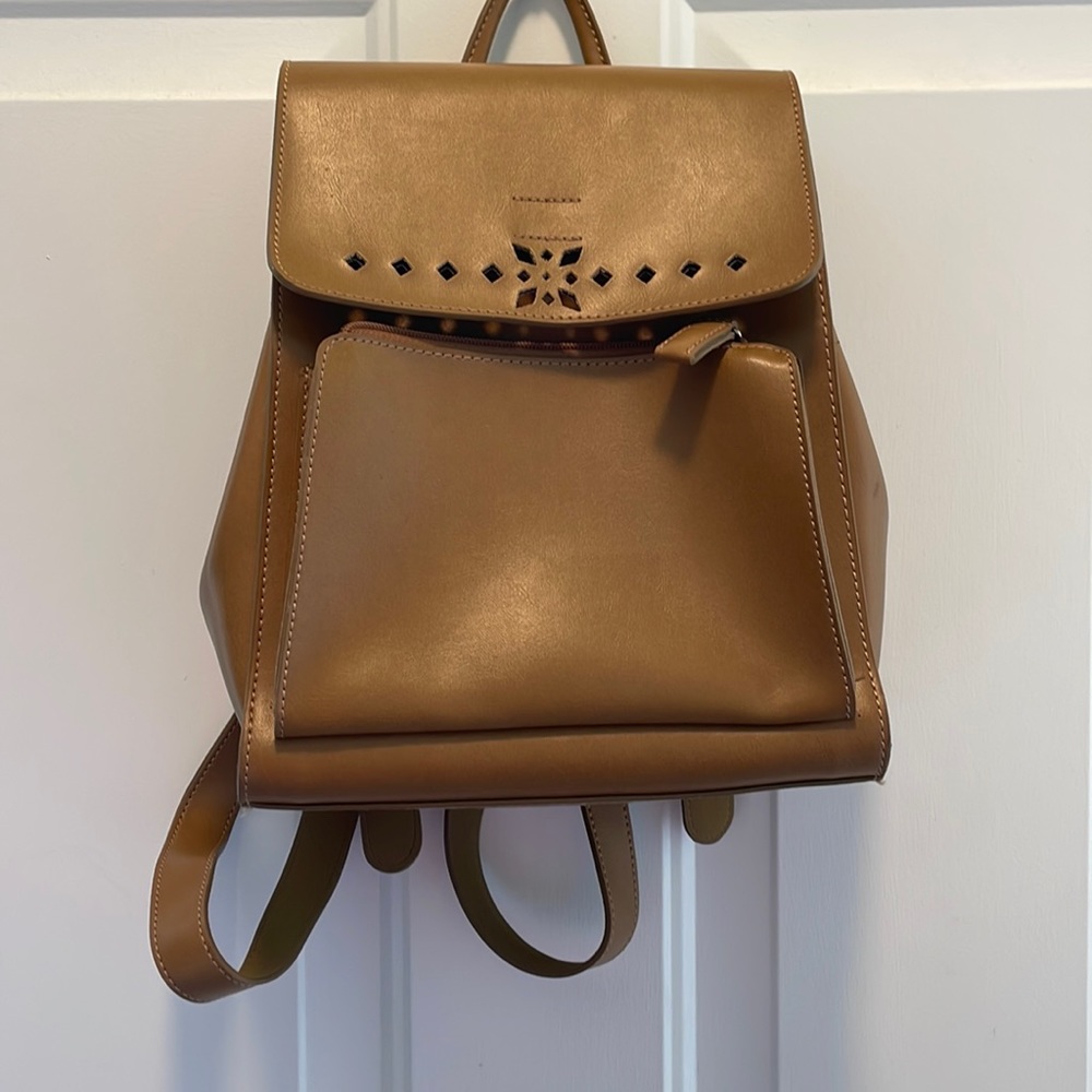Cute tan mini backpack